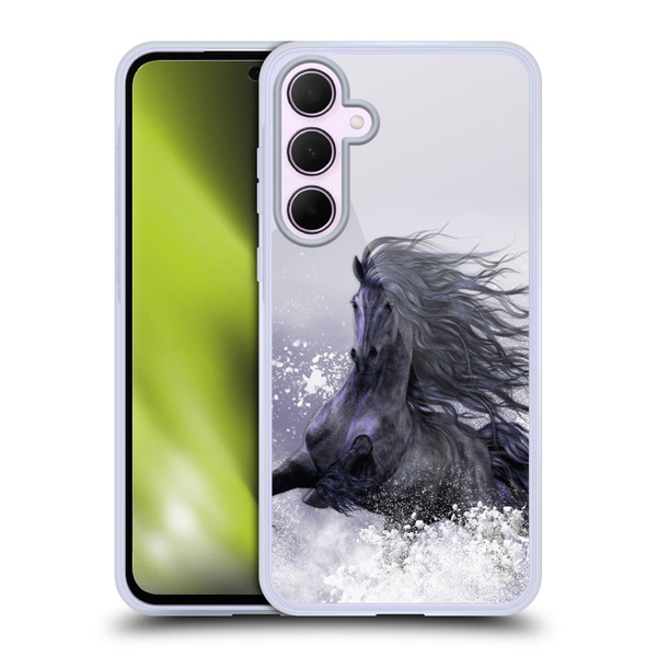 Laurie Prindle Western Stallion Winter Thunder Soft Gel Case for Samsung Galaxy A35 5G