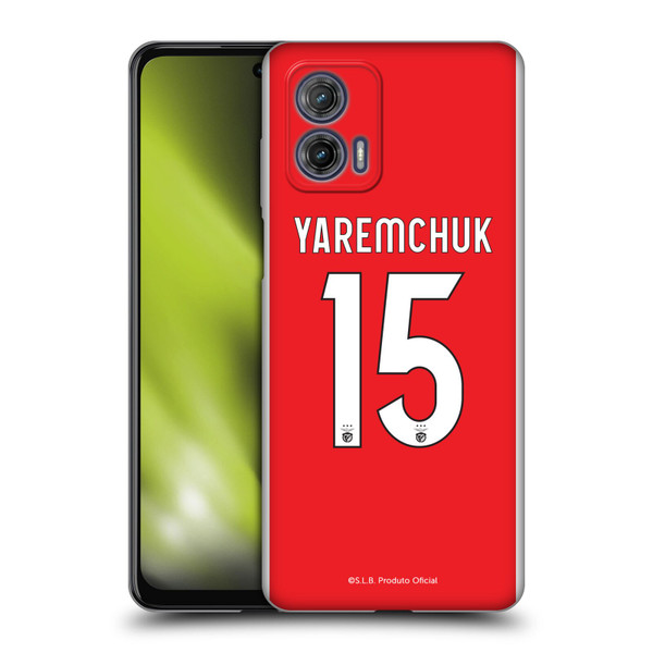 S.L. Benfica 2021/22 Players Home Kit Roman Yaremchuk Soft Gel Case for Motorola Moto G73 5G