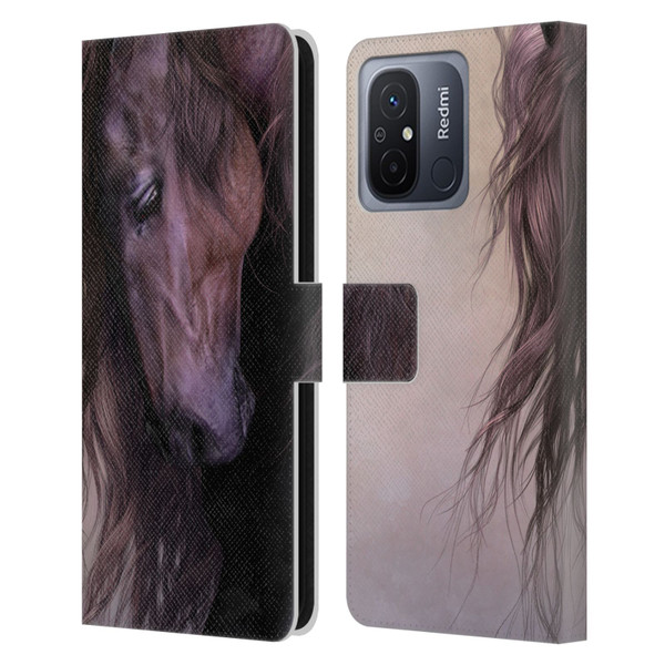 Laurie Prindle Western Stallion Equus Leather Book Wallet Case Cover For Xiaomi Redmi 12C