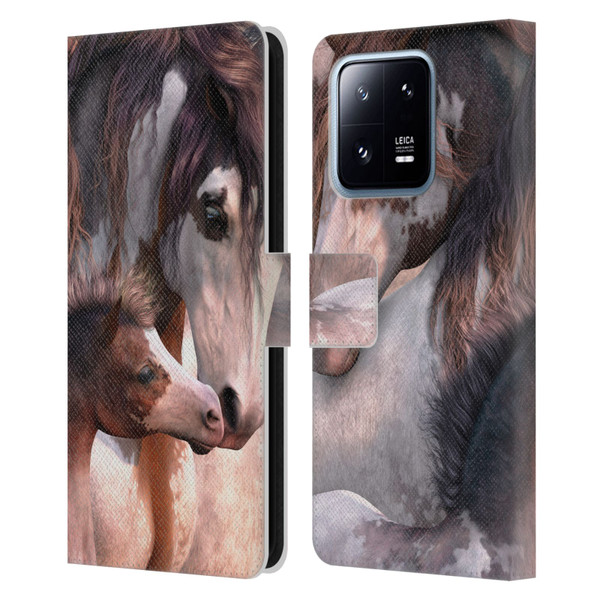 Laurie Prindle Western Stallion Generations Leather Book Wallet Case Cover For Xiaomi 13 Pro 5G