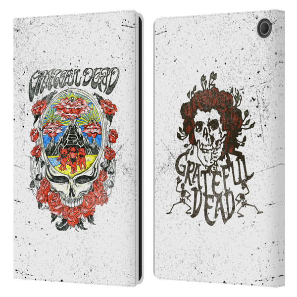 Grateful Dead Trends Rose Leather Book Wallet Case Cover For Amazon Fire Max 11 2023