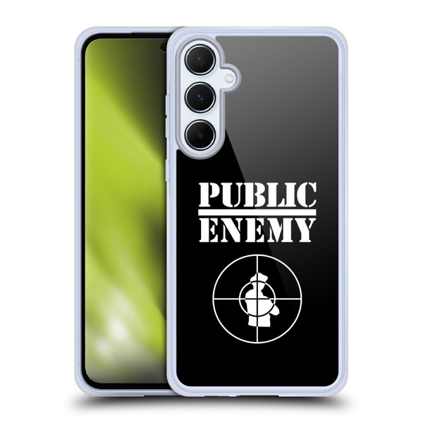 Public Enemy Graphics Logo Soft Gel Case for Samsung Galaxy A55 5G