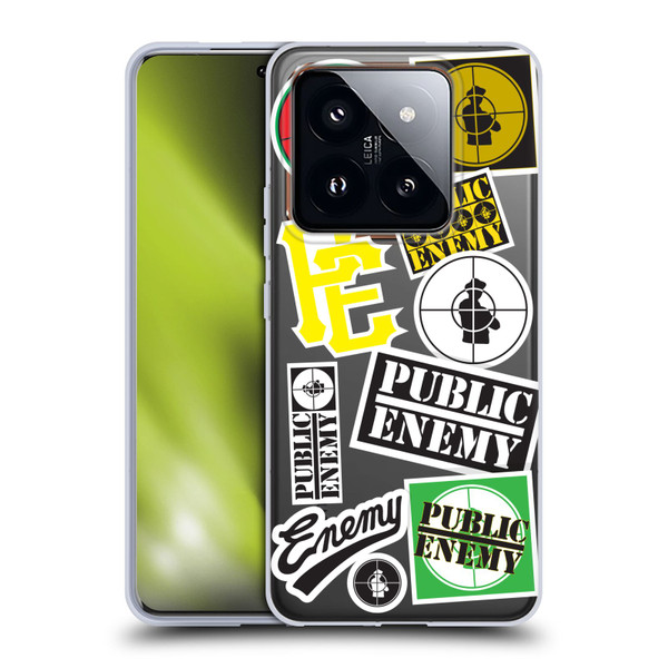 Public Enemy Graphics Collage Soft Gel Case for Xiaomi 14 Pro