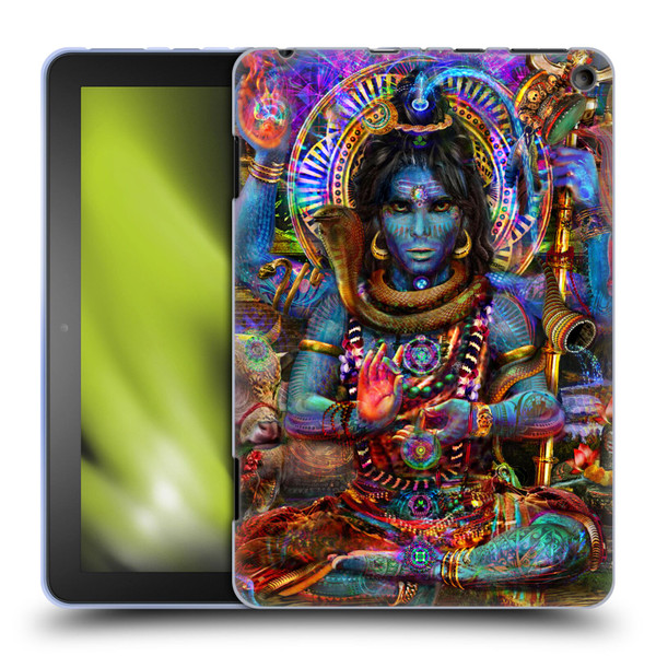 Jumbie Art Gods and Goddesses Shiva Soft Gel Case for Amazon Fire HD 8/Fire HD 8 Plus 2020