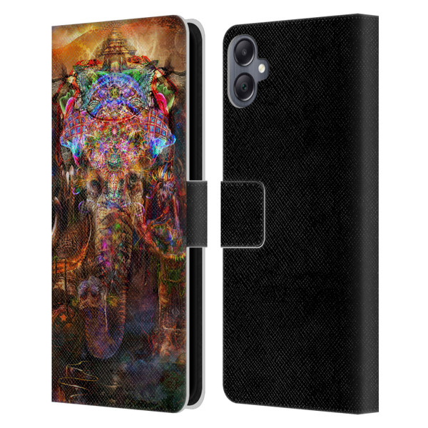 Jumbie Art Gods and Goddesses Ganesha Leather Book Wallet Case Cover For Samsung Galaxy A05