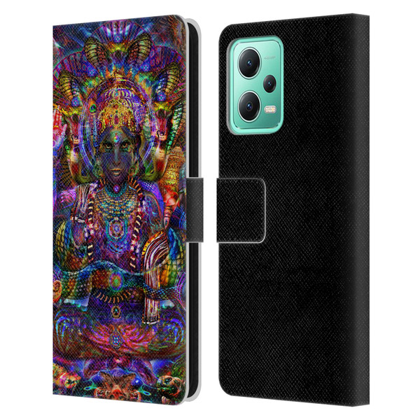 Jumbie Art Gods and Goddesses Vishnu Leather Book Wallet Case Cover For Xiaomi Redmi Note 12 5G