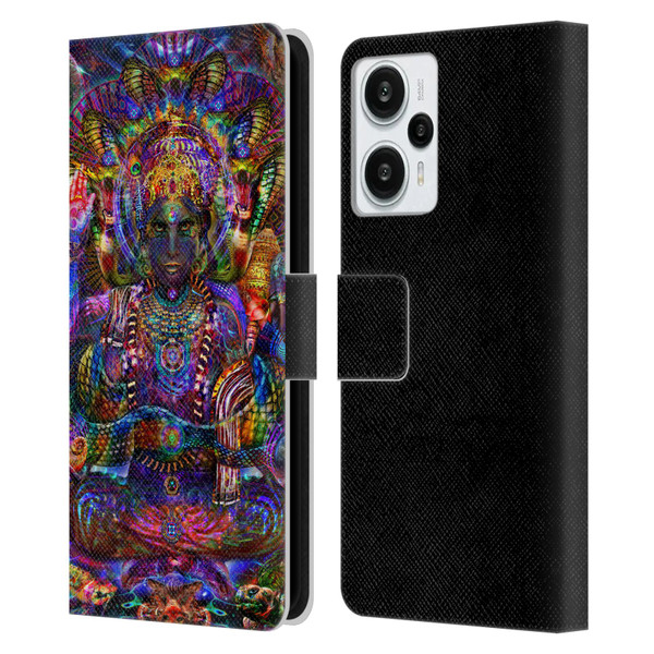 Jumbie Art Gods and Goddesses Vishnu Leather Book Wallet Case Cover For Xiaomi Redmi Note 12T