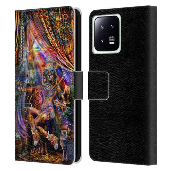 Jumbie Art Gods and Goddesses Bastet Leather Book Wallet Case Cover For Xiaomi 13 5G