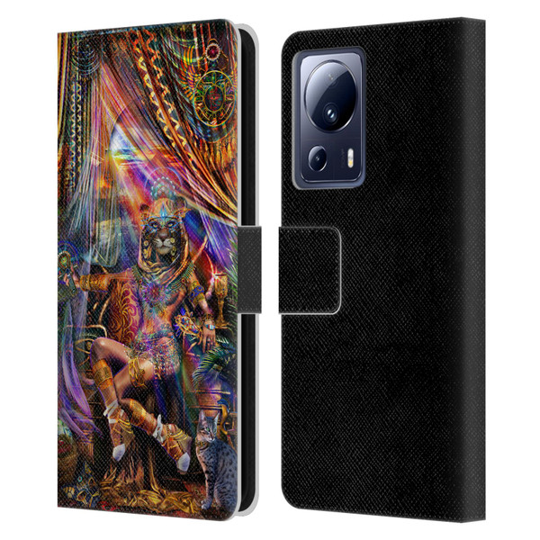 Jumbie Art Gods and Goddesses Bastet Leather Book Wallet Case Cover For Xiaomi 13 Lite 5G