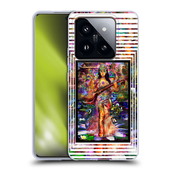 Jumbie Art Gods and Goddesses Saraswatti Soft Gel Case for Xiaomi 14 Pro