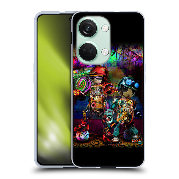 Jumbie Art Visionary Boombox Robots Soft Gel Case for OnePlus Nord 3 5G