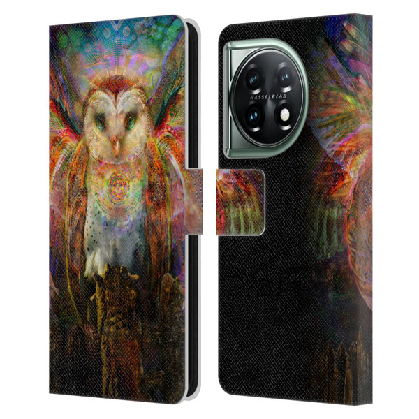 Jumbie Art Visionary Owl Leather Book Wallet Case Cover For OnePlus 11 5G