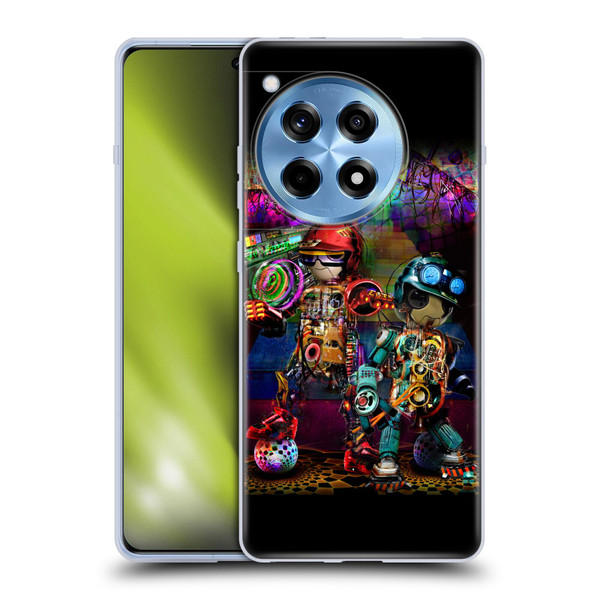 Jumbie Art Visionary Boombox Robots Soft Gel Case for OnePlus 12R