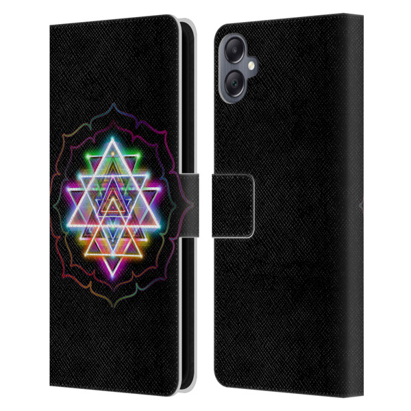 Jumbie Art Visionary Sri Yantra Leather Book Wallet Case Cover For Samsung Galaxy A05