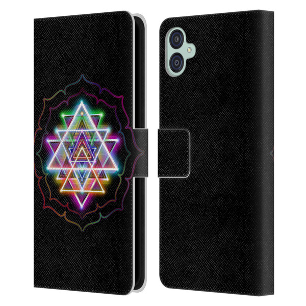 Jumbie Art Visionary Sri Yantra Leather Book Wallet Case Cover For Samsung Galaxy M04 5G / A04e