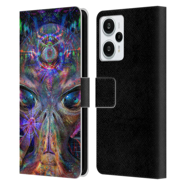 Jumbie Art Visionary Alien Leather Book Wallet Case Cover For Xiaomi Redmi Note 12T