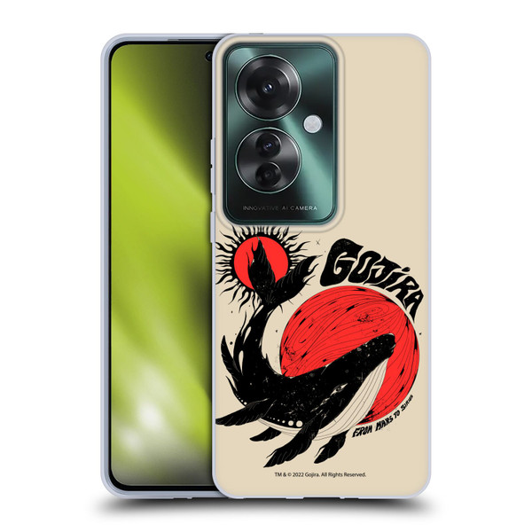 Gojira Graphics Whale Sun Moon Soft Gel Case for OPPO Reno11 F 5G / F25 Pro 5G