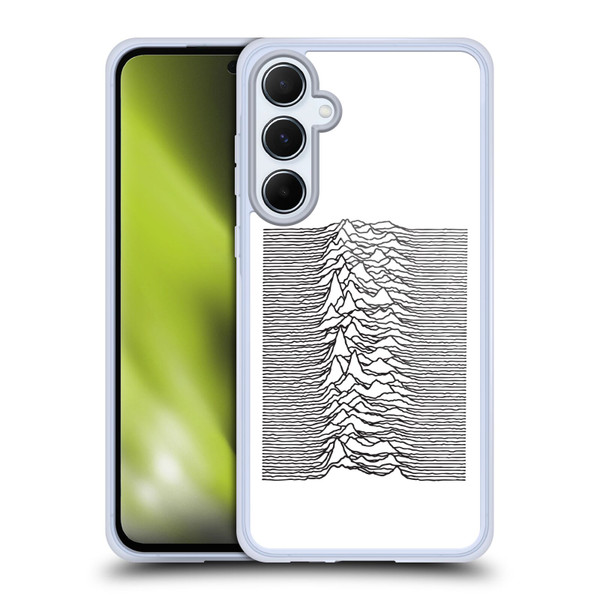 Joy Division Graphics Pulsar Waves Soft Gel Case for Samsung Galaxy A55 5G