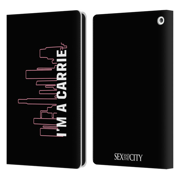 Sex and The City: Television Series Characters Carrie Leather Book Wallet Case Cover For Amazon Fire HD 8/Fire HD 8 Plus 2020