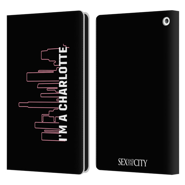 Sex and The City: Television Series Characters Charlotte Leather Book Wallet Case Cover For Amazon Fire HD 8/Fire HD 8 Plus 2020