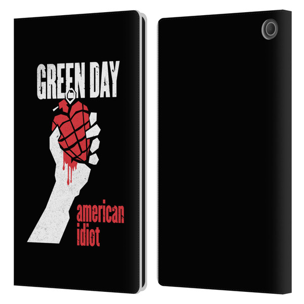 Green Day Graphics American Idiot Leather Book Wallet Case Cover For Amazon Fire Max 11 2023