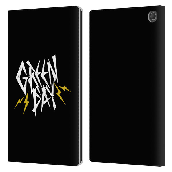 Green Day Graphics Bolts Leather Book Wallet Case Cover For Amazon Fire Max 11 2023