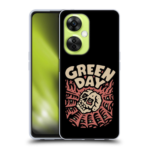 Green Day Graphics Skull Spider Soft Gel Case for OnePlus Nord CE 3 Lite 5G