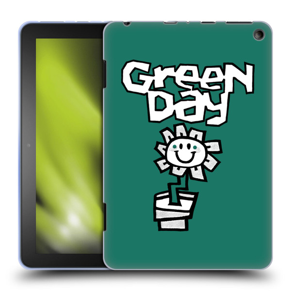 Green Day Graphics Flower Soft Gel Case for Amazon Fire HD 8/Fire HD 8 Plus 2020