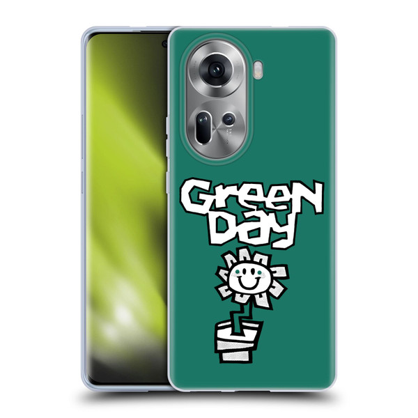 Green Day Graphics Flower Soft Gel Case for OPPO Reno11
