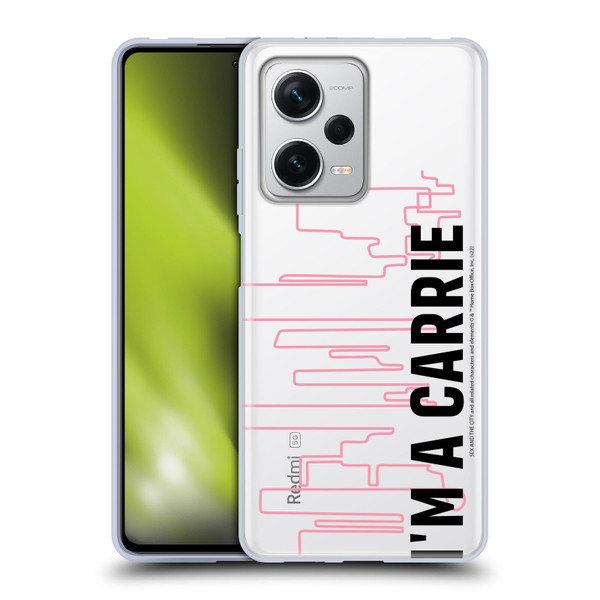 Sex and The City: Television Series Characters Carrie Soft Gel Case for Xiaomi Redmi Note 12 Pro+ 5G