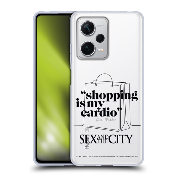 Sex and The City: Television Series Characters Shopping Cardio Carrie Soft Gel Case for Xiaomi Redmi Note 12 Pro+ 5G