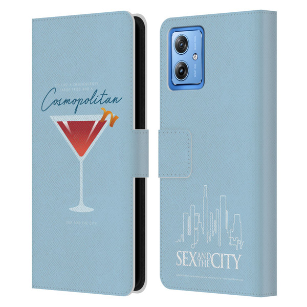 Sex and The City: Television Series Graphics Glass Leather Book Wallet Case Cover For Motorola Moto G54 5G