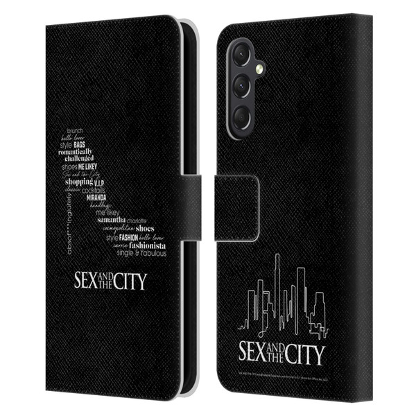 Sex and The City: Television Series Graphics Shoe Leather Book Wallet Case Cover For Samsung Galaxy A24 4G / M34 5G