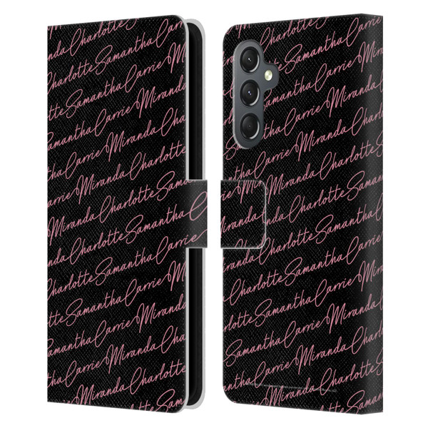 Sex and The City: Television Series Graphics Name Pattern Leather Book Wallet Case Cover For Samsung Galaxy A25 5G