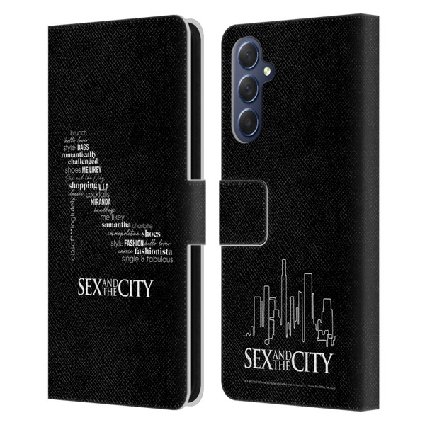 Sex and The City: Television Series Graphics Shoe Leather Book Wallet Case Cover For Samsung Galaxy M54 5G