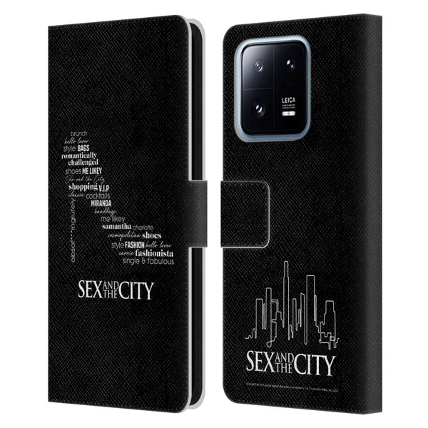 Sex and The City: Television Series Graphics Shoe Leather Book Wallet Case Cover For Xiaomi 13 Pro 5G