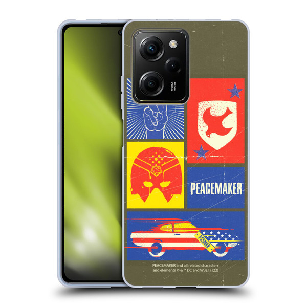 Peacemaker: Television Series Graphics Icons Soft Gel Case for Xiaomi Redmi Note 12 Pro 5G