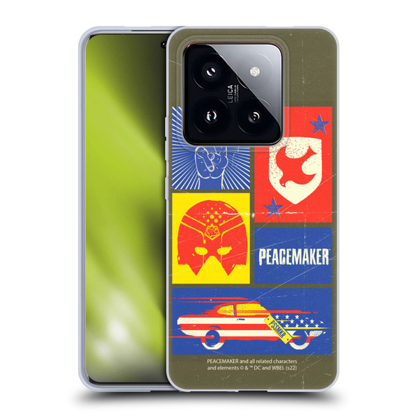 Peacemaker: Television Series Graphics Icons Soft Gel Case for Xiaomi 14 Pro