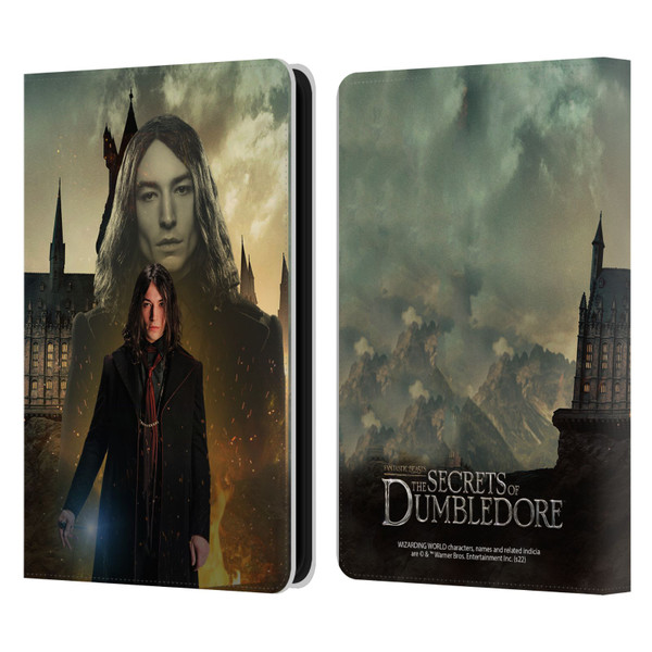 Fantastic Beasts: Secrets of Dumbledore Character Art Credence Barebone Leather Book Wallet Case Cover For Amazon Kindle 11th Gen 6in 2022