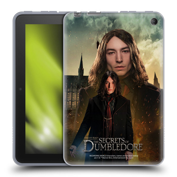 Fantastic Beasts: Secrets of Dumbledore Character Art Credence Barebone Soft Gel Case for Amazon Fire 7 2022