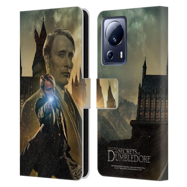 Fantastic Beasts: Secrets of Dumbledore Character Art Gellert Grindelwald Leather Book Wallet Case Cover For Xiaomi 13 Lite 5G