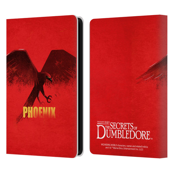 Fantastic Beasts: Secrets of Dumbledore Graphic Badges Phoenix Leather Book Wallet Case Cover For Amazon Kindle Paperwhite 5 (2021)