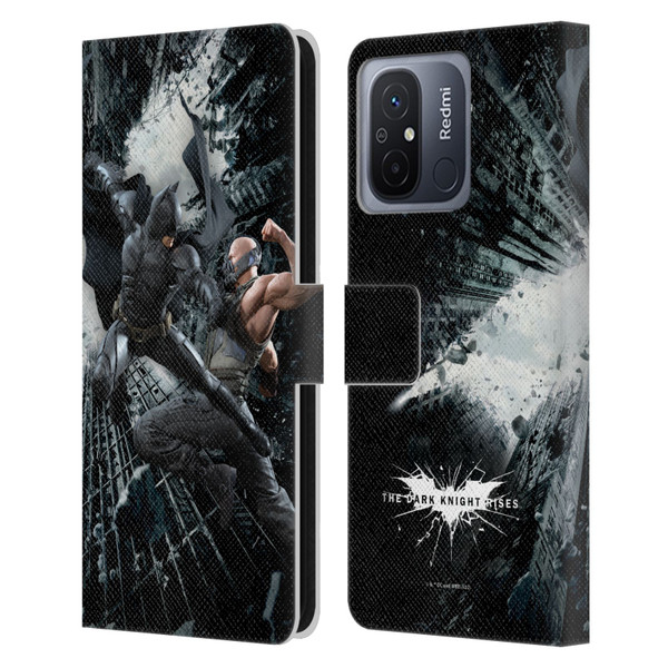 The Dark Knight Rises Character Art Batman Vs Bane Leather Book Wallet Case Cover For Xiaomi Redmi 12C