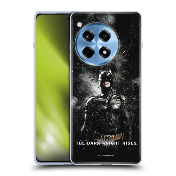The Dark Knight Rises Key Art Batman Rain Poster Soft Gel Case for OnePlus 12R