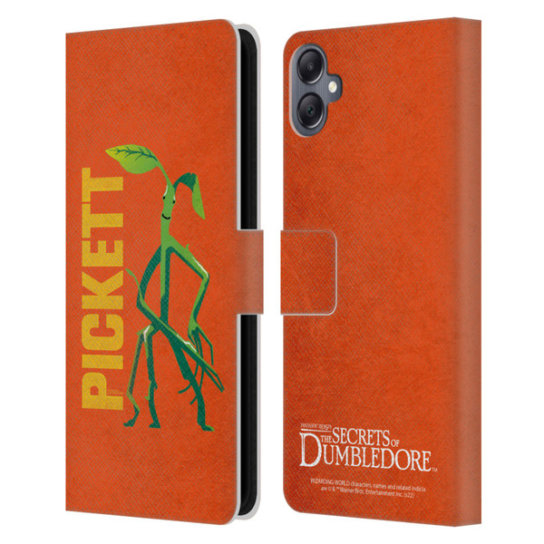 Fantastic Beasts: Secrets of Dumbledore Graphic Badges Pickett Leather Book Wallet Case Cover For Samsung Galaxy A05