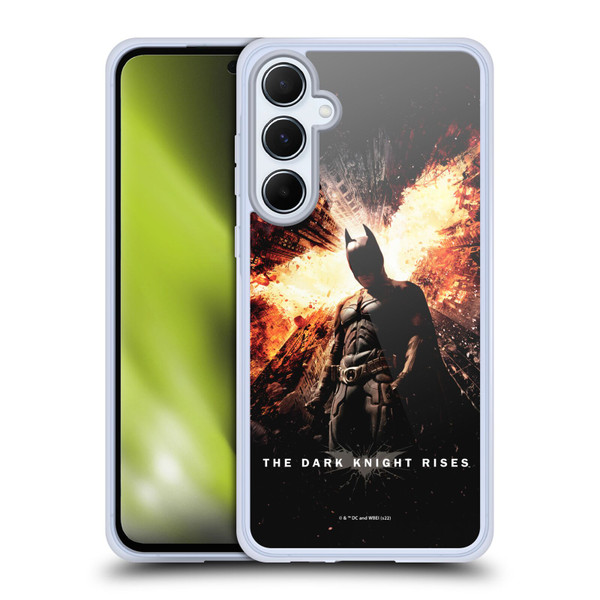 The Dark Knight Rises Key Art Batman Poster Soft Gel Case for Samsung Galaxy A55 5G