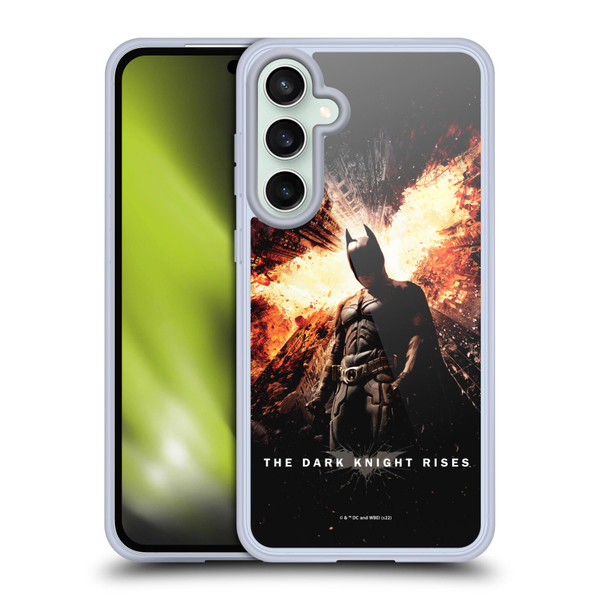 The Dark Knight Rises Key Art Batman Poster Soft Gel Case for Samsung Galaxy S23 FE 5G