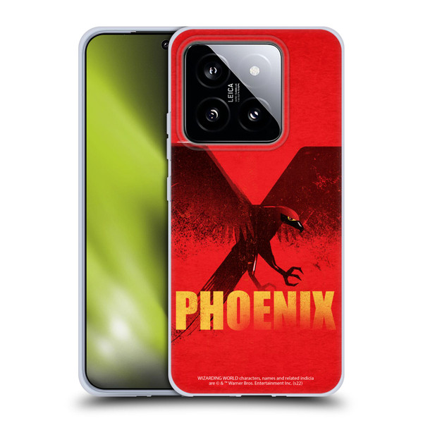 Fantastic Beasts: Secrets of Dumbledore Graphic Badges Phoenix Soft Gel Case for Xiaomi 14