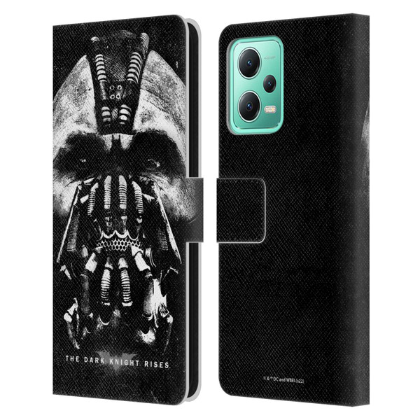 The Dark Knight Rises Key Art Bane Leather Book Wallet Case Cover For Xiaomi Redmi Note 12 5G