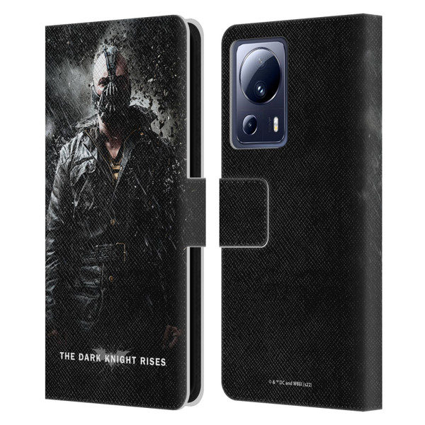 The Dark Knight Rises Key Art Bane Rain Poster Leather Book Wallet Case Cover For Xiaomi 13 Lite 5G